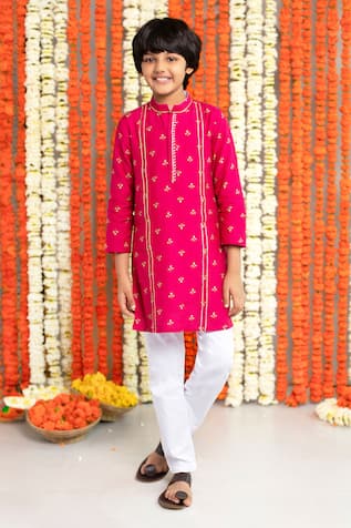 Free Sparrow Floral Print Kurta With Pyjama 