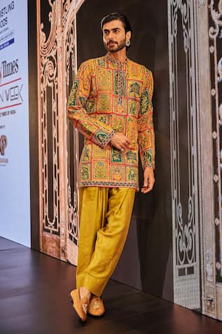 The Royaleum Naeem Hand Embroidered Kurta With Pant 