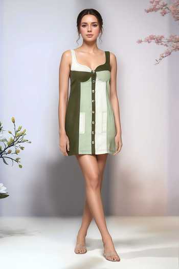 Naintara Bajaj Color Block Short Dress 