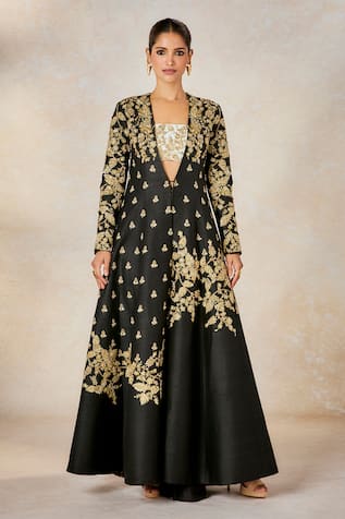 Masaba Raat Rani Jacket With Draped Skirt Set 