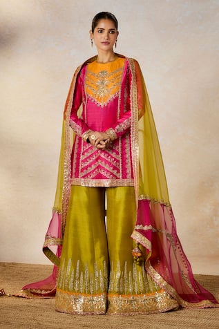 Masaba Meetha Paan Embroidered Sharara Set 