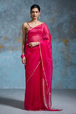 Dressfolk Tasselled Handloom Chanderi Saree 