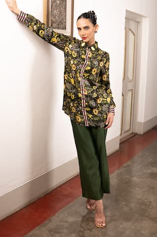 SAKSHAM & NEHARICKA Kamala Floral Print Shirt 