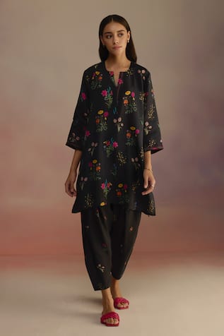 ROZA Zaira Floral Motif Kurta With Salwar 