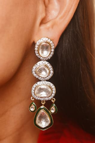 Kundan Embellished Designer Earrings 