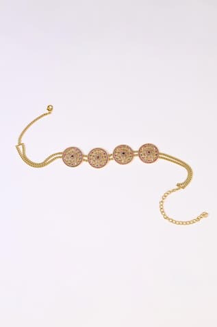 Gold Stone Embellished Choker 