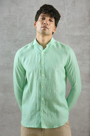 Arihant Rai Sinha Stripe Pattern Shirt 