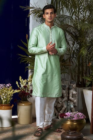 Philocaly Eden Gul Embroidered Yoke Kurta With Trouser 