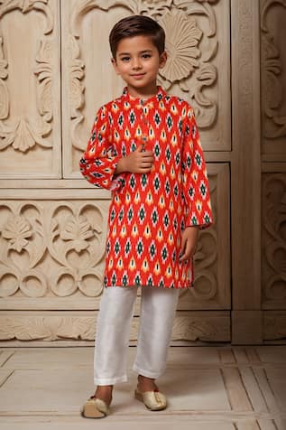 Arihant Rai Sinha Geometric Print Kurta Set 