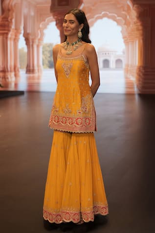 Sheetal Batra Mehan Bahar Kirandori Embroidered Kurta With Gharara 