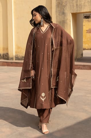 ASRUMO Wildblossom Embroidered Anarkali Set 