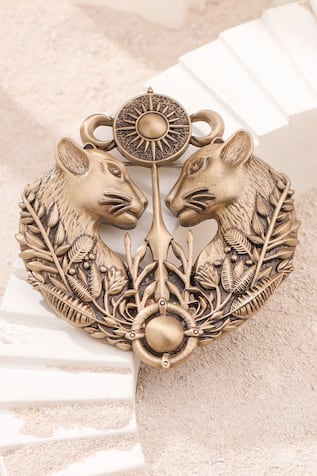 Cosa Nostraa Antique Panther Emblem Brooch 