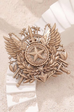 Cosa Nostraa Antique Star Motif Brooch 