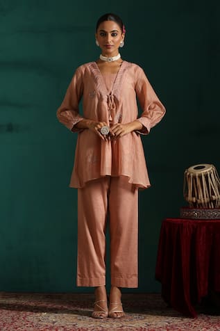 Deedar Embroidered Tunic & Pant Co-ord Set 