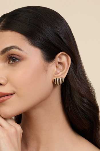 Isharya Cubic Zirconia Heart Shaped Stud Earrings 