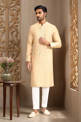 Floral Embroidered Kurta Set 