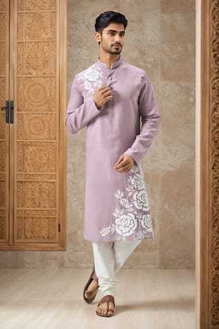 Samyukta Singhania Rose Embroidered Kurta Set 