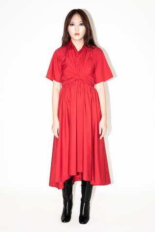 Leh Studios Aerin Twisted Yoke Dress 