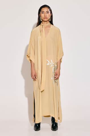 TWINKLE HANSPAL Bloom Foil Print Kaftan 