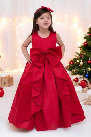 FAYON KIDS x AZA Bow Detailed Gown 