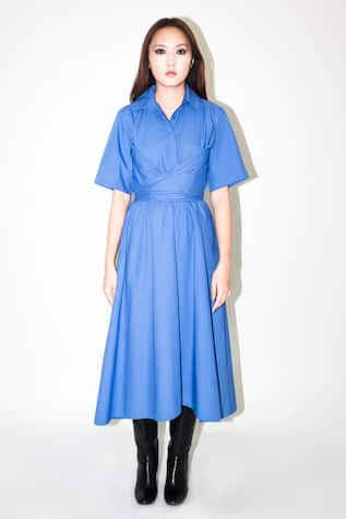 Leh Studios Omi Plain Tie-Up Dress 