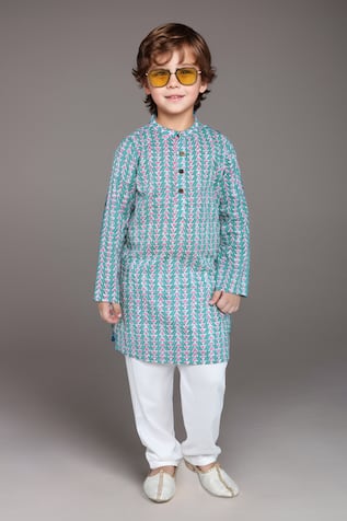 Arihant Rai Sinha Abstract Print Kurta With Pyjama 