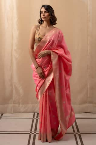 Priyanka Raajiv Floral Woven Banarasi Saree 