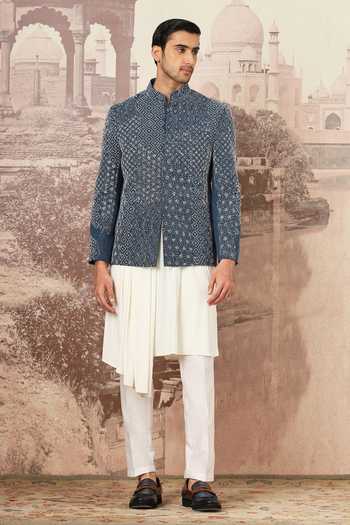 Asuka Kantha Bloom Embroidered Bandhgala & Pant 