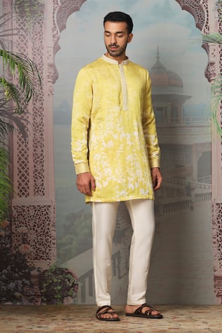 Asuka Dandelion Print Kurta Set With Pant 