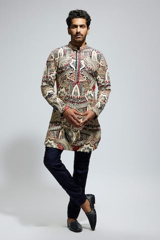 Tribe Vibe Embroidered Kurta Set 