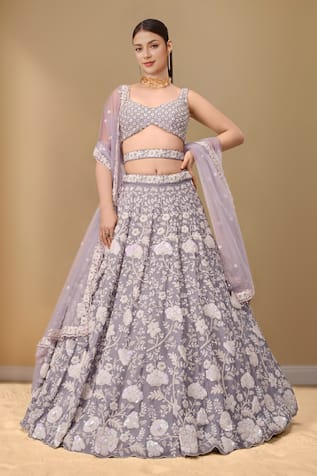 Samyukta Singhania Zari Embroidered Lehenga Set 