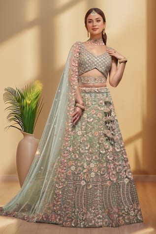 Samyukta Singhania Sequins Embroidered Lehenga Set 