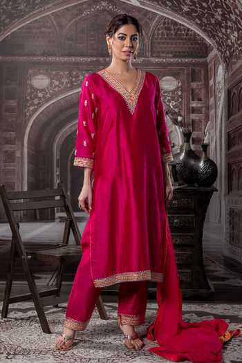 Label Radini Kashmiri Tila Embroidered Kurta Set 