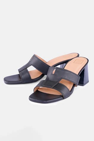 Square Toe Block Heels 