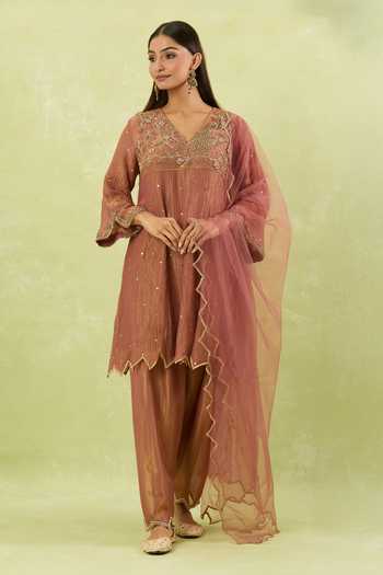 Studio A Mughal Bloom Embroidered Anarkali Set 