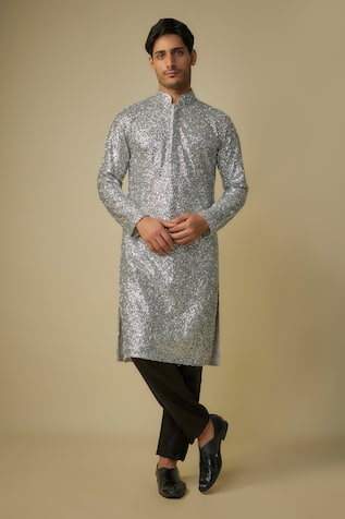 Masumi Mewawalla Sequin & Nalki Embellished Kurta With Pant 