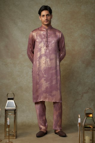 Masumi Mewawalla Woven Foil Kurta With Pant 