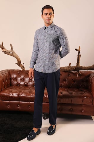 Abkasa Floral Print Shirt 