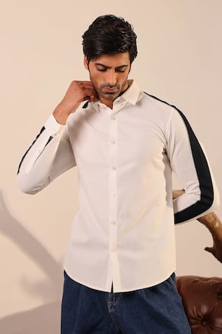 Abkasa Textured Full Sleeve Shirt 