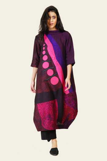 Taika By Poonam Bhagat Multicolor Geometric Print Tunic 