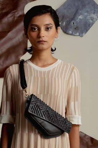 Black Leather Modular Bag System 