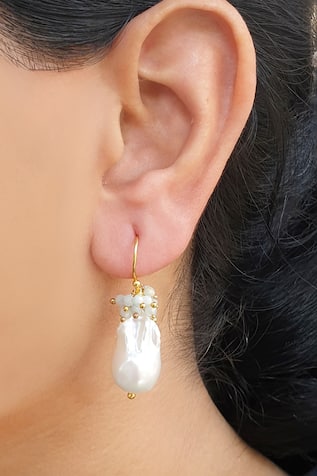 Designer Pearl Drop Earrings 