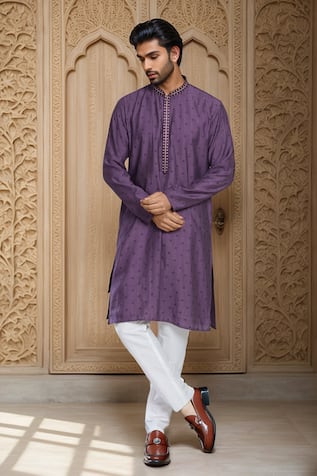 Mirror Embroidered Kurta & Pant Set 
