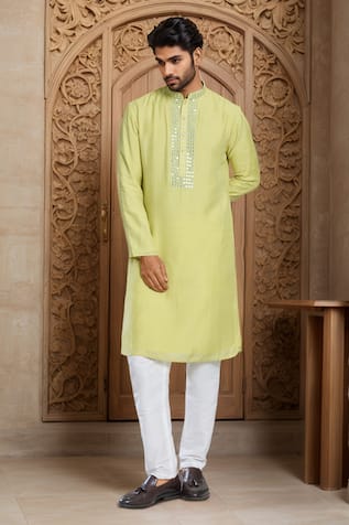 Arihant Rai Sinha Mirror & Thread Embroidered Kurta Set 