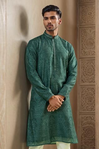 Floklore Bloom Pattern Straight Kurta 
