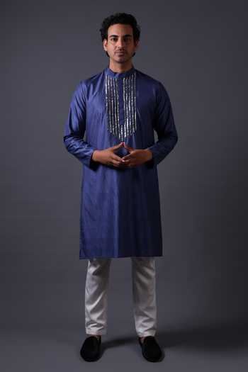 Thetaa Mukaish Embroidered Kurta Set 