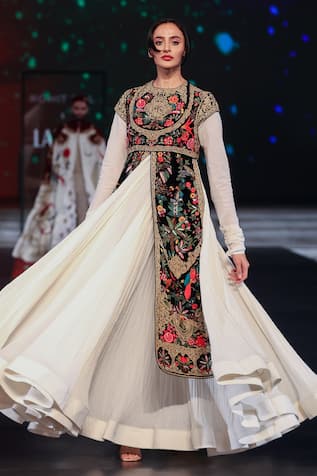 Rohit Bal Resham Embroidered Anarkali With Churidar 