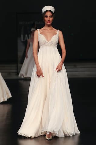 Rohit Bal Floral Yoke Embroidered Anarkali & Churidar 