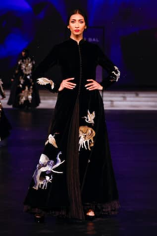 Rohit Bal Jungle Embroidered Longline Jacket 