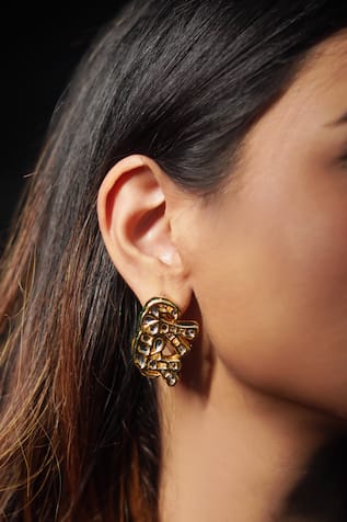 Gajraj Elephant Shaped Studs 